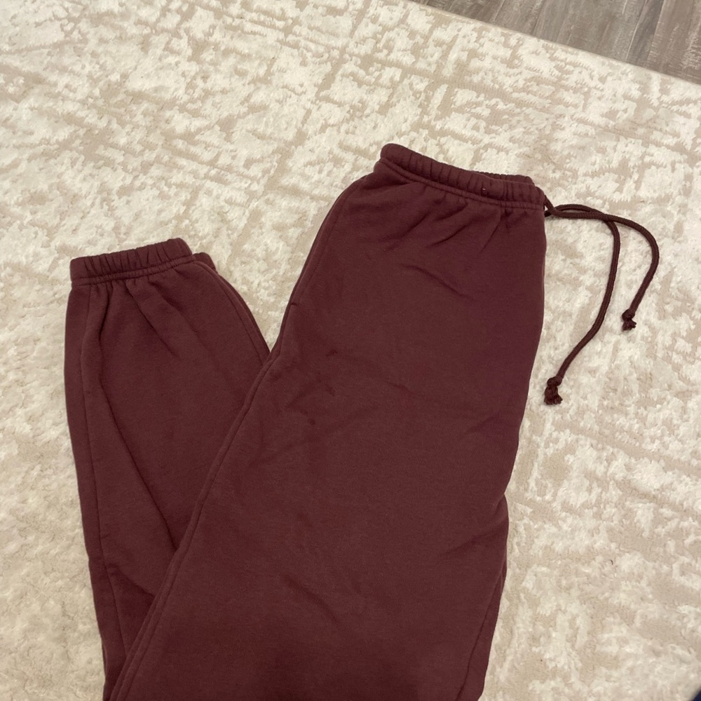 Men's Burgundy Sweatpants
